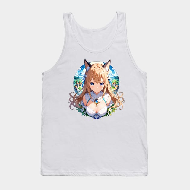 Cleric adventurer girl Tank Top by KawaiiDreamyPixie